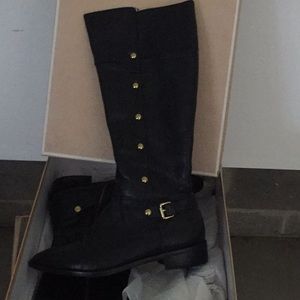Michael Kors black leather boots